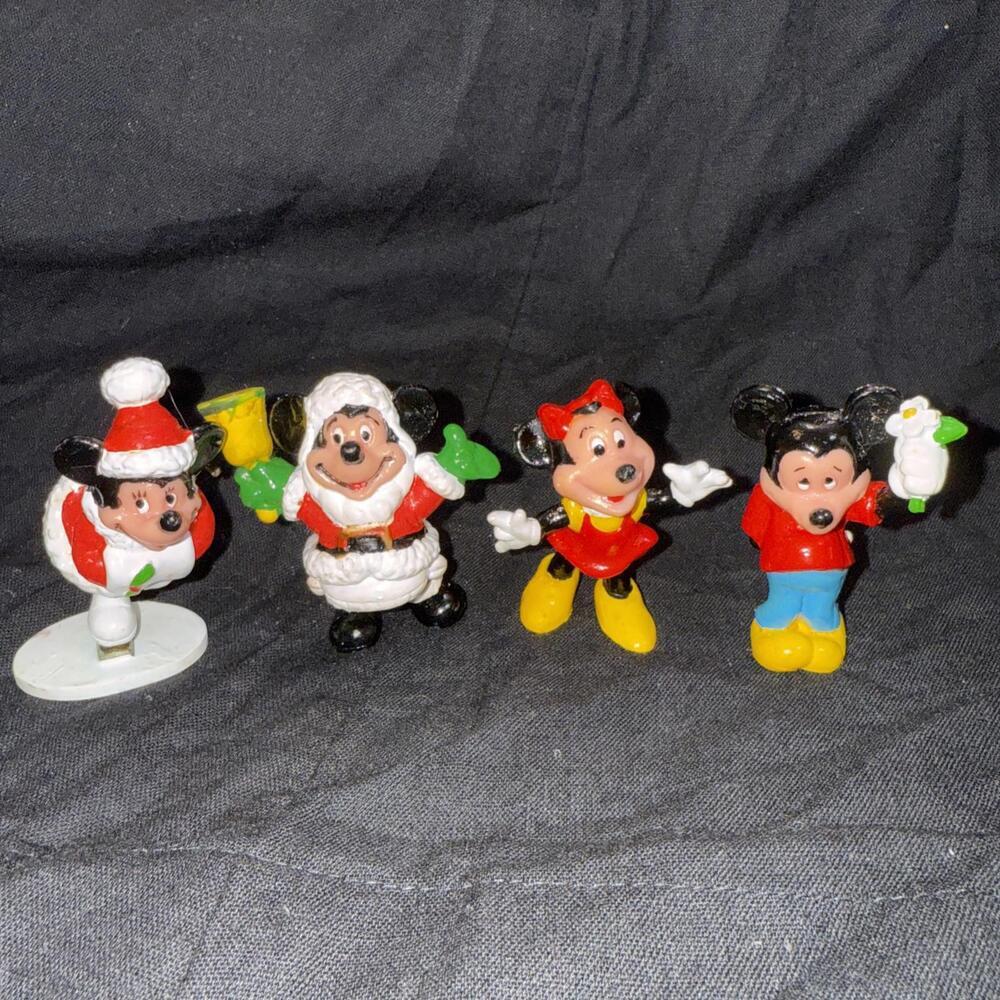 Vintage Walt Disney Applause‎ A CHRISTMAS CAROL Mickey Minnie PVC Figures